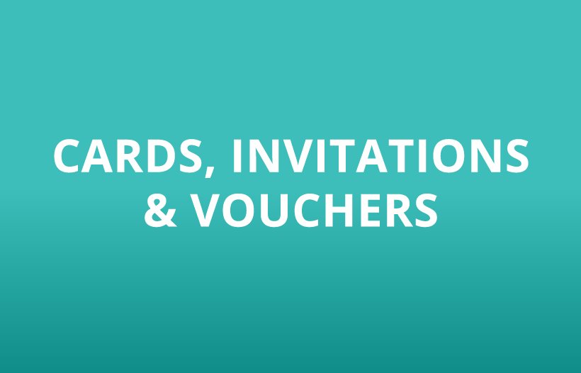 Cards, invitations & vouchers