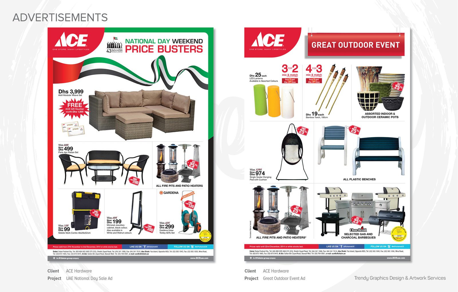 ACE Hardware – UAE National Day Sale and Great Outdoor Event Ads