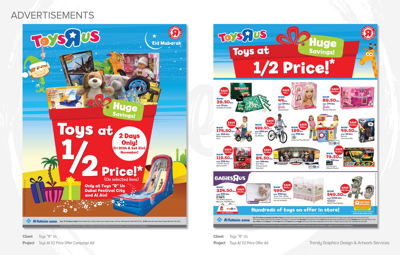 Toys “R” Us – Toys At 1/2 Price Offer and Campaign Ads