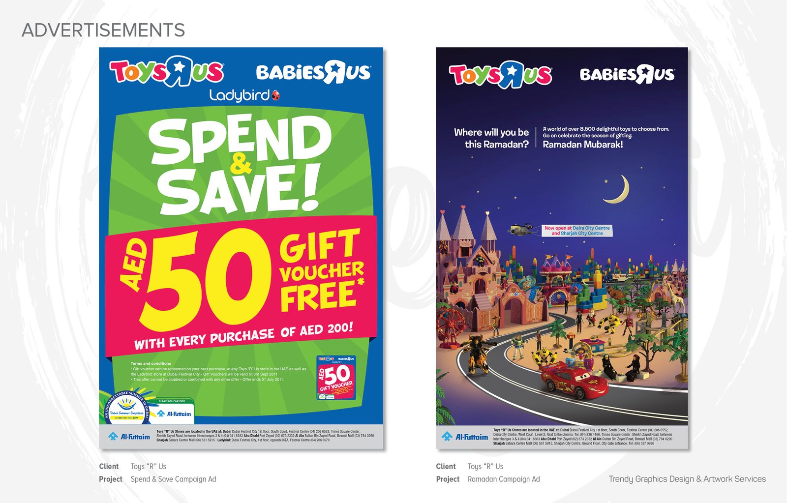 Toys “R” Us – Spend & Save Campaign And Ramadan Campaign Ads