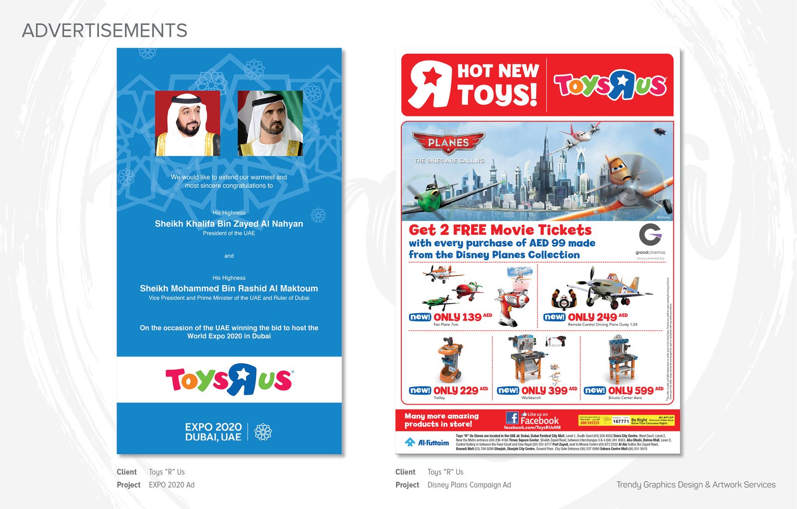 Toys “R” Us – EXPO 2020 And Disney Plans Campaign Ads