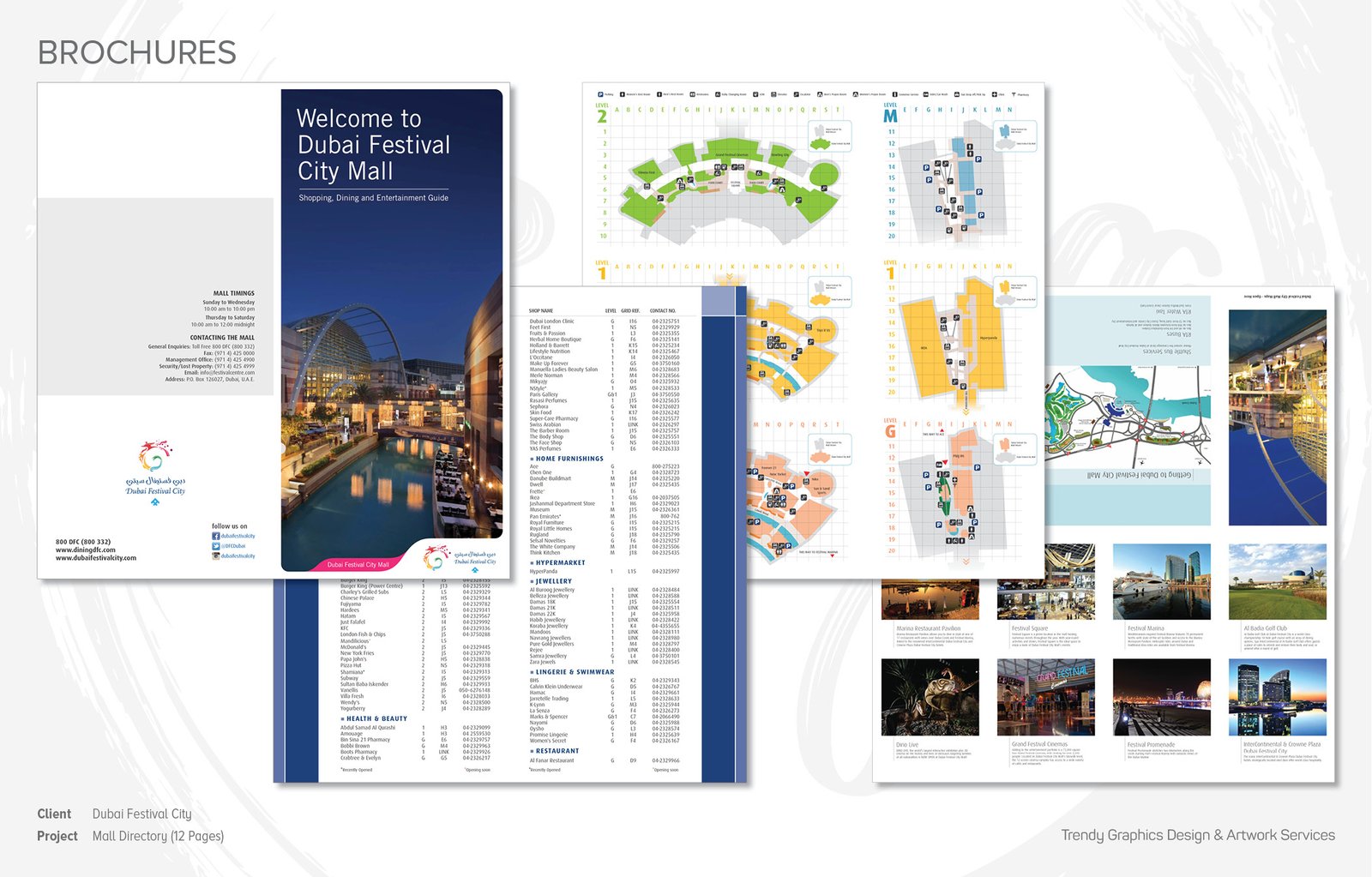 Dubai Festival City Mall Directory (12 Pages)