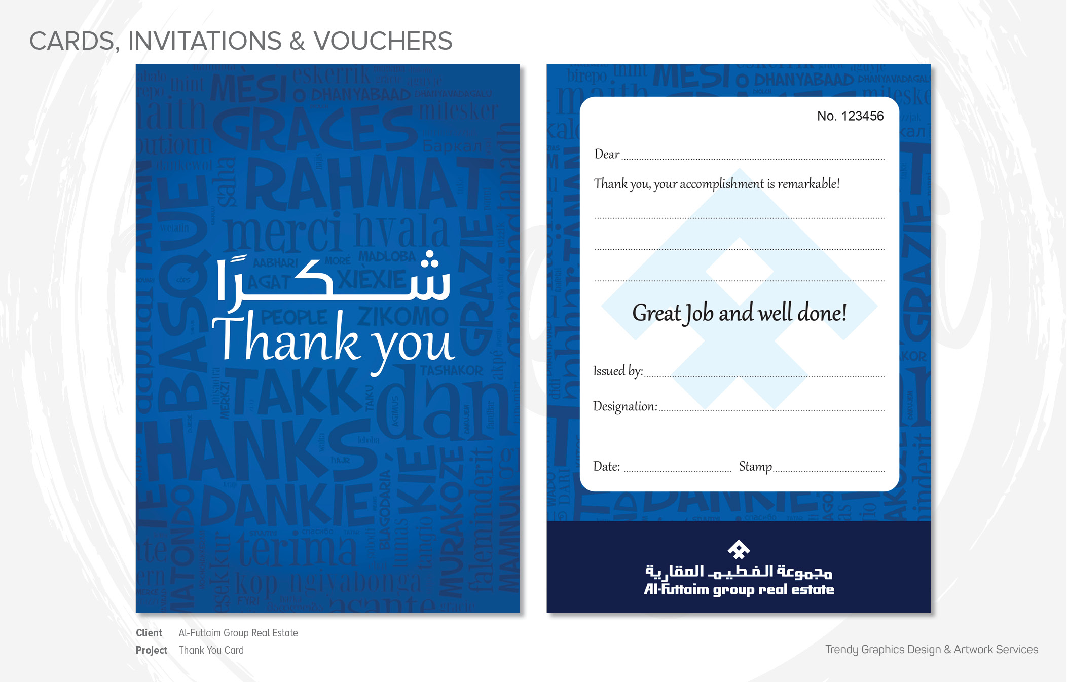 Al-Futtaim Group Real Estate Thank You Card