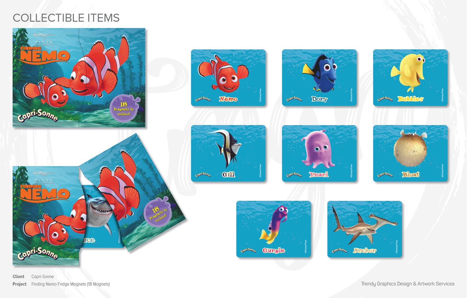 Capri-Sonne – Finding Nemo Fridge Magnets