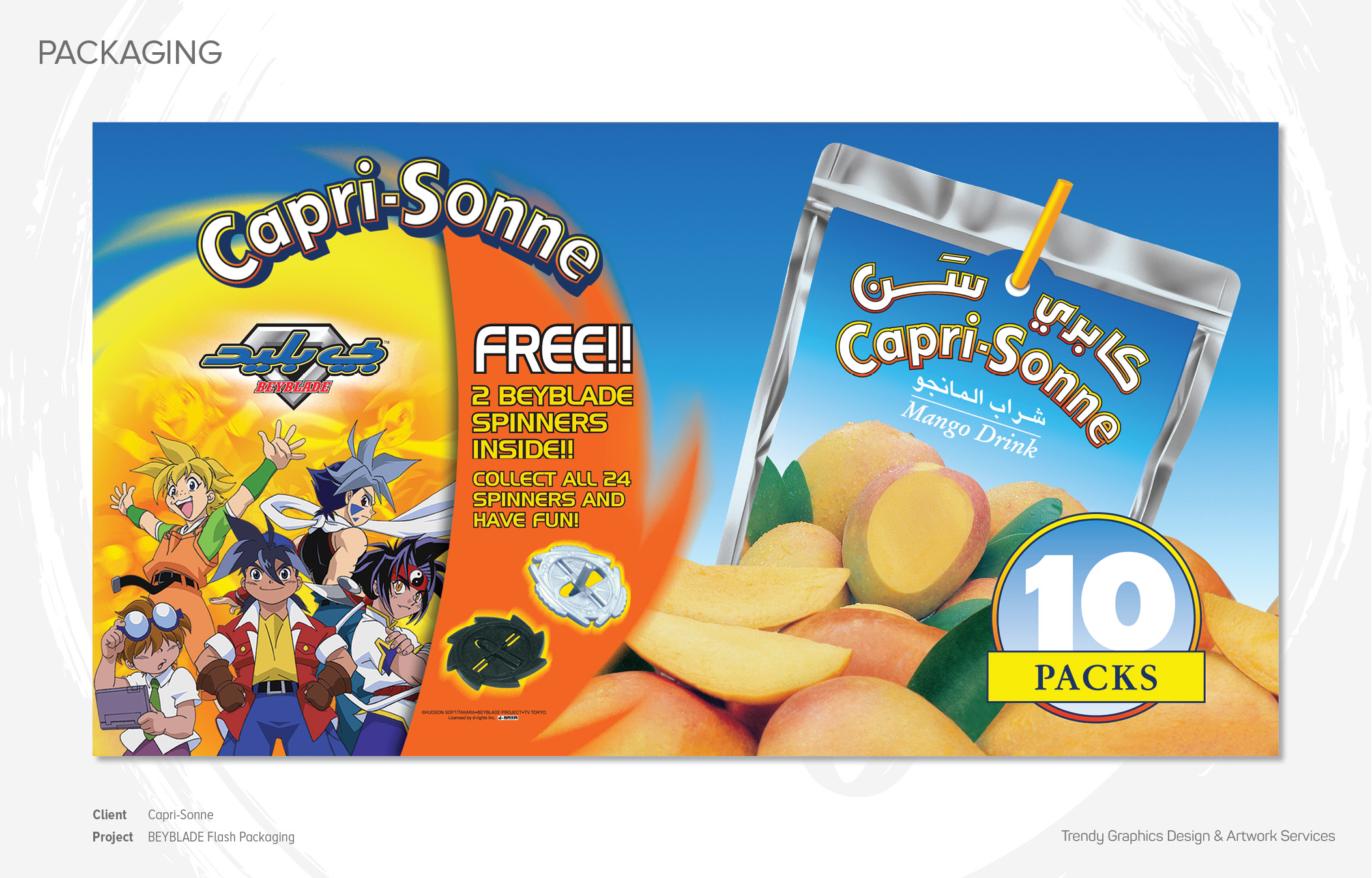 Capri-Sonne – Beyblade Flash Packaging