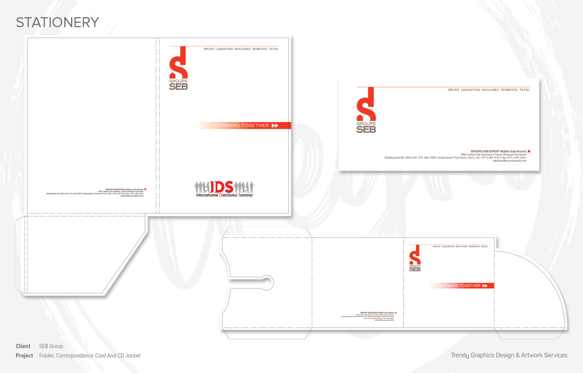 SEB Group – Folder, Correspondence Card And CD Jacket