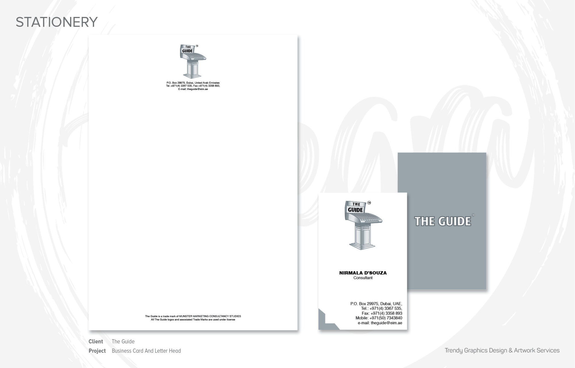 The Guide – Business Card And Letter Head