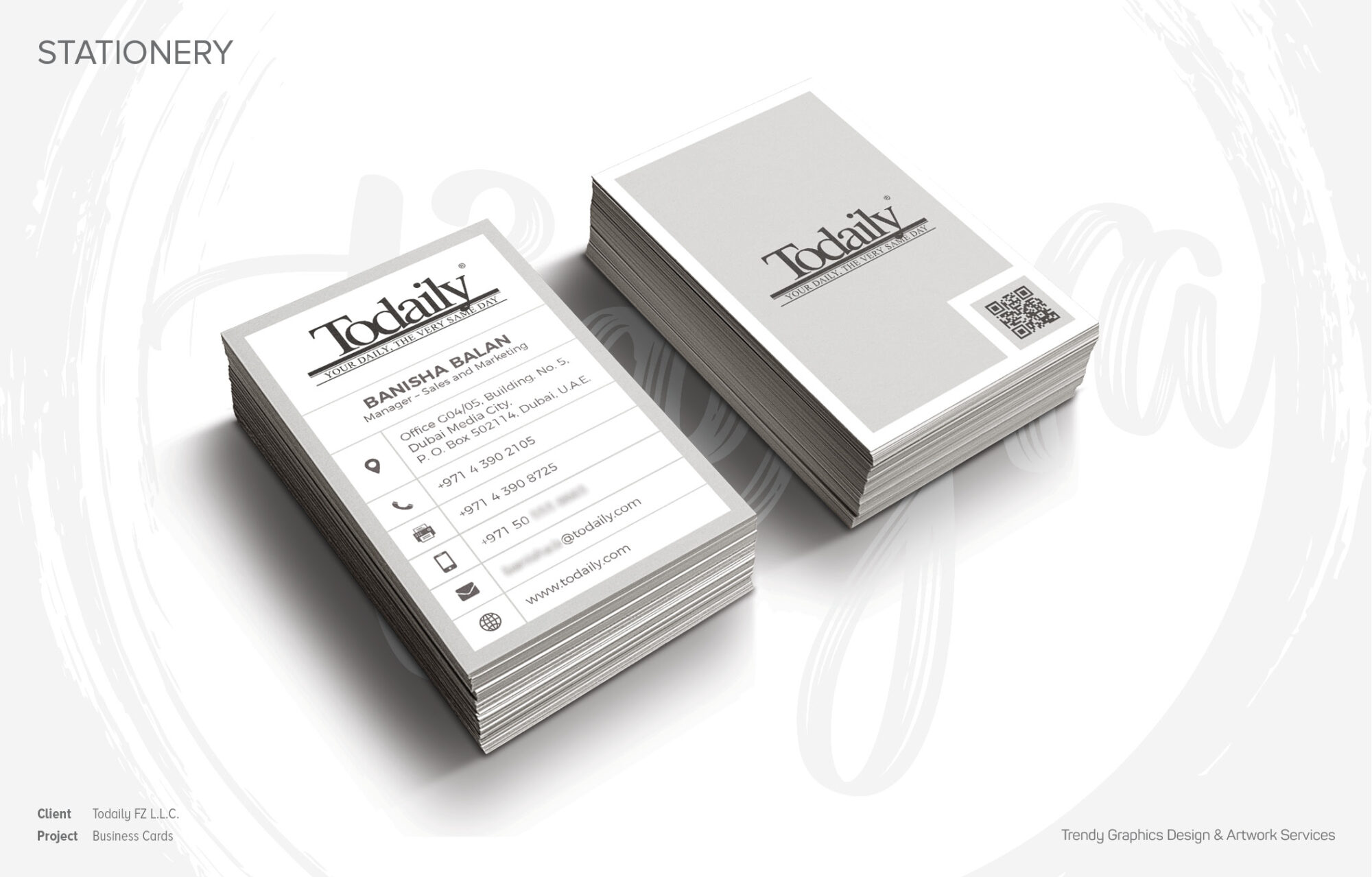 Todaily FZ L.L.C. – Business Cards