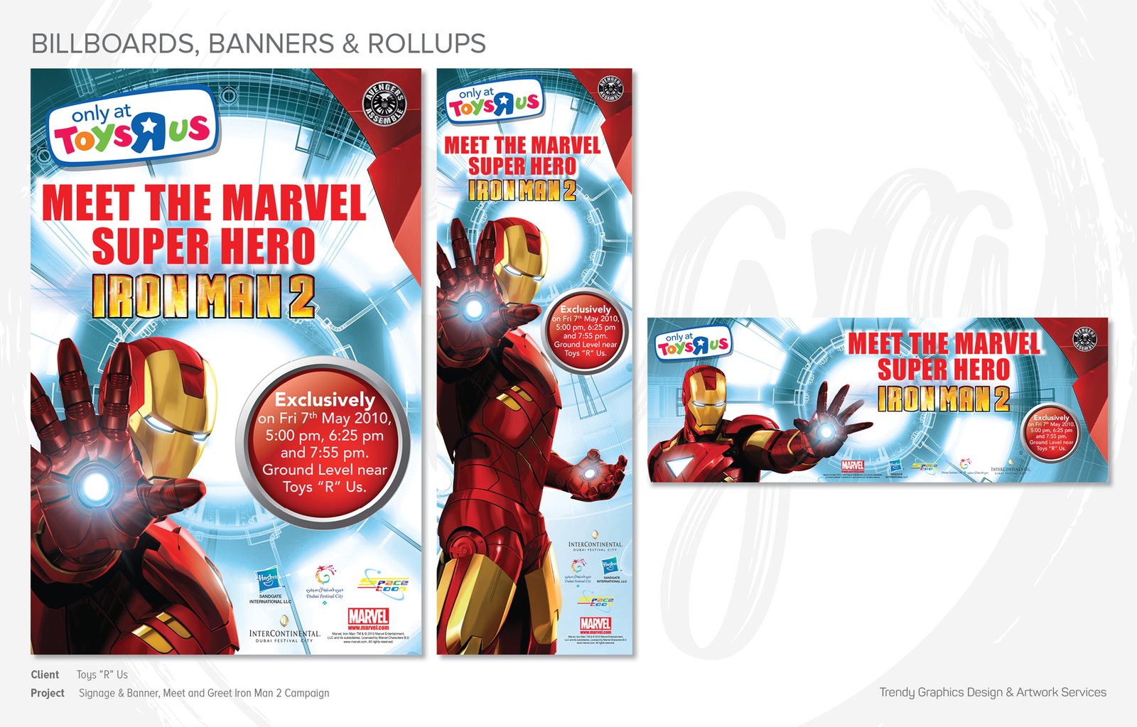 Toys “R” Us – Meet and Greet Iron Man 2 Campaign Signage & Banner