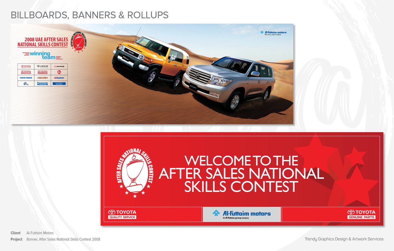 Al-Futtaim Motors – Banner, After Sales National Skills Contest 2008